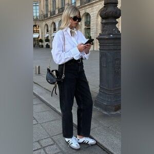 ADIDAS SAMBA OG Women’s Size 10 EU 42.3 UK 8.5 White & Black ORIGINALS!!!